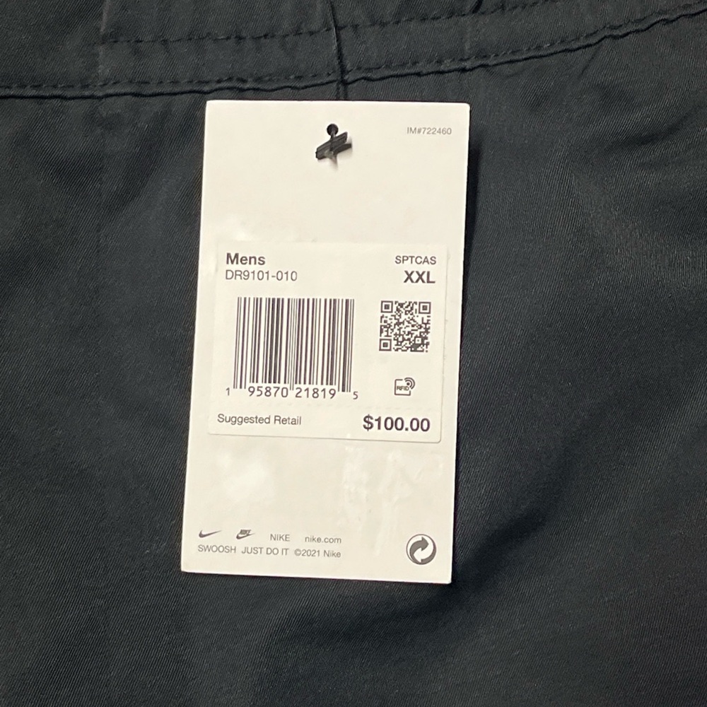 Nike Sportswear Tech Woven Pants Men’s SZ XXL Tapered Black DR9101-010 NEW - Picture 5 of 11